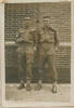 Photograph of Robert Joseph George Smith 6942 with Sergeant Harry George Smith of the 22nd Rifle Battalion. Image kindly provided by Lynette Wilson (February 2019). Image may be subject to copyright restrictions.