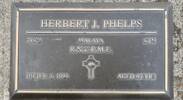 Gravestone of Craftsman Herbert James Phelps, Clareville Cemetery, Clareville, Carterton. Image kindly provided by Willie Simonsen (March 2019). Image is subject to copyright restrictions.