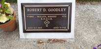 Gravestone of Private Robert Douglas Goodley, Martinborough Lawn Cemetery.  Image kindly provided by Willie Simonsen (March 2019). Image is subject to copyright restrictions.
