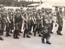 Burnham Camp 1964, Sgt John Henry Knap with National Servicemen on a March Out parade. Image kindly provided by John Knap (May 2019). Image is subject to copyright restrictions.