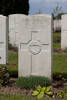 Headstone of Private James Anderson Burns (35001). Nine Elms British Cemetery, Poperinge, West-Vlaanderen, Belgium. New Zealand War Graves Trust (BEDA9563). CC BY-NC-ND 4.0.