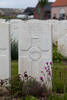 Headstone of Private Percival John Rawlinson (30857). Nine Elms British Cemetery, Poperinge, West-Vlaanderen, Belgium. New Zealand War Graves Trust (BEDA9508). CC BY-NC-ND 4.0.