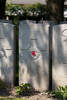 Headstone of Gunner Gordon Moir (50220). Lijssenthoek Military Cemetery, Poperinge, West-Vlaanderen, Belgium. New Zealand War Graves Trust (BECL0002). CC BY-NC-ND 4.0.