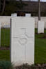 Headstone of Rifleman John Frederick Gutheridge (51987). Oxford Road Cemetery, Ieper, West-Vlaanderen, Belgium. New Zealand War Graves Trust (BEDE6167). CC BY-NC-ND 4.0.