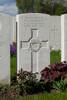 Headstone of Private William John Burgess (39158). Wulverghem-Lindenhoek Road Military Cemetery, Heuvelland, West-Vlaanderen, Belgium. New Zealand War Graves Trust (BEEW8593). CC BY-NC-ND 4.0.