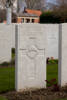 Headstone of Second Lieutenant Garnet Westwood Moore (33198). Hooge Crater Cemetery, Ieper, West-Vlaanderen, Belgium. New Zealand War Graves Trust (BEBS6789). CC BY-NC-ND 4.0.
