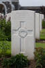 Headstone of Private John Jennings Crompton (6/4017). Tyne Cot Cemetery, Zonnebeke, West-Vlaanderen, Belgium. New Zealand War Graves Trust (BEEG2006). CC BY-NC-ND 4.0.
