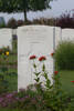 Headstone of Rifleman Herbert Vaux (23/2594). The Huts Cemetery, Ieper, West-Vlaanderen, Belgium. New Zealand War Graves Trust (BEEE1345). CC BY-NC-ND 4.0.