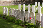 Headstone of Private Alexander Baird (14050). Kandahar Farm Cemetery, Heuvelland, West-Vlaanderen, Belgium. New Zealand War Graves Trust (BEBW1326). CC BY-NC-ND 4.0.