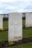 Headstone of Rifleman Robert Edgar Stevenson (25958). Prowse Point Military Cemetery, Commines-Warneton, Hainaut, Belgium. New Zealand War Graves Trust (BEDN7621). CC BY-NC-ND 4.0.