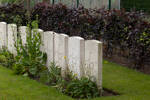 Headstone of Private William Thompson (49488). La Brique Military Cemetery No. 2, Ieper, West-Vlaanderen, Belgium. New Zealand War Graves Trust (BECC0722). CC BY-NC-ND 4.0.