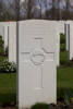 Headstone of Private James Irvine Thompson (39119). Hooge Crater Cemetery, Ieper, West-Vlaanderen, Belgium. New Zealand War Graves Trust (BEBS6817). CC BY-NC-ND 4.0.