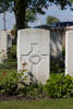Headstone of Private Cecil Arthur Amos (38254). Poelcapelle British Cemetery, Langemark-Poelkapelle, West-Vlaanderen, Belgium. New Zealand War Graves Trust (BEDJ8883). CC BY-NC-ND 4.0.