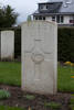 Headstone of Pilot Officer James Kennedy Grainger (42295). Florennes Communal Cemetery, Florennes, Namur, Belgium. New Zealand War Graves Trust (BEBI8394). CC BY-NC-ND 4.0.