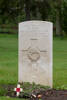 Headstone of Pilot Officer William Elvin (426883). Hotton War Cemetery, Luxembourg, Belgium. New Zealand War Graves Trust (BEBT8240). CC BY-NC-ND 4.0.