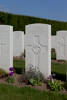 Headstone of Rifleman Leslie Charles Denize (15329). Lindenhoek Chalet Military Cemetery, Heuvelland, West-Vlaanderen, Belgium. New Zealand War Graves Trust (BECM5858). CC BY-NC-ND 4.0.