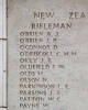 Headstone of Rifleman Andrew Joseph O'Brien (25/667). Tyne Cot Memorial, Zonnebeke, West-Vlaanderen, Belgium. New Zealand War Graves Trust (BEEH7935A). CC BY-NC-ND 4.0.