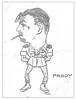 Caricature of Paddy Chambers, it is thought this was drawn whilst Paddy was stationed in Canada. Image kindly provided by Pery Cristall (September 2019). Image may be subject to copyright restrictions.