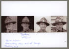 Photograph of Private Timothy McQuinn, photo taken near the rail of ship before sailing, Private McQuinn, second from the left. Image kindly provided by Christine McQuinn (October 2019). Image may be subject to copyright restrictions.