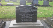Photograph of Cuthbert Peter Butler's headstone at Maunu Forest Lawn Cemetery. Image kindly provided by Norm Butler (October 2019). Image may be subject to copyright restrictions.