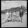 Captain G G Stead, BOAC, with family members during a meeting at Wellington. Whites Aviation Ltd: Photographs. Ref: WA-01889-F. Alexander Turnbull Library, Wellington, New Zealand. Image may be subject to copyright restrictions.
