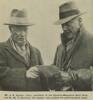 Mr. J. E. Palmer (left), president of the Egmont-Wanganui Hunt Club, and Dr. W. T. Simmons, the master, who judged the point-to-point races. Taken from the supplement to the Auckland Weekly News 21 July 1937 p043. Auckland Libraries Heritage Collections AWNS-19370721-43-5. No known copyright.