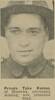 Portrait of Private Taka Katene, Auckland Weekly News, 15 April 1942. Auckland Libraries Heritage Collections AWNS-19420415-25-5. Image has no known copyright restrictions.