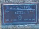 Gravestone of Leading Aircraftman Arthur Leslie Thomas Carey, Orowaiti Cemetery, Westport. Image kindly provided by John Forrest (July 2020). Image is subject to copyright restrictions.