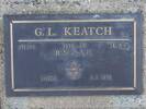 Gravestone of Leading Aircraftman Graham Leslie Keatch, Orowaiti Cemetery, Westport. Image kindly provided by John Forrest (July 2020).