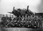 487 Squadron personnel in front of a Ventura, with 18 bombing mission markers on the nose. England, April 1943. Just before Ramrod Raid 17 over Amsterdam. Flight Sergeant MN Sparks, Sergeant CR Smith, Sergeant RJ Frizzell. Sergeant RJ Street, Sergeant MLS Dawall, Sergeant IF Ulrich, Sergeant DR Fowler, Sergeant AC Hamilton, Flight Sergeant JD Sharp, Sergeant FS Stevenson, Sergeant T Whyte, Sergeant TWJ Warner, Sergeant WA Hendry, Sergeant RF Edmons, Sergeant K Dudding, Sergeant GD Muir, Sergeant FR Lloyd, Flight Sergeant A Coutts, Flight Sergeant T Bayntan, Flight Sergeant RW Second, Sergeant RWW Pye, Sergeant A Baird, Sergeant A Sheeham. Air Force Museum of New Zealand.