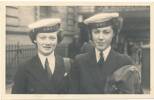 Photograph of Helen Muriel Mountier (left), Women's Royal New Zealand Naval Service (WRNZNS). Image kindly provided by Wayne Marriott (September 2020).