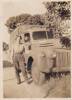 Photograph of Elizabeth Alberta (Betty) Lowe, Women's Auxiliary Army Corps, standing next to a New Zealand Army truck, c.Second World War. Image kindly provided by Dorothy Dando (September 2020).