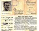 Arnold Widdowson's British Forces Identity Card. Image kindly provided by Roger Widdowson and family Hervey Bay, Queensland (October 2020).