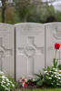 Headstone of Rifleman Percy De Ville (26/759). Bailleul Communal Cemetery Extension (Nord), France. New Zealand War Graves Trust (FRBG2471). CC BY-NC-ND 4.0.