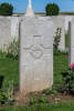 Headstone of Private William John Chalmers (54834). Beaulencourt British Cemetery, France. New Zealand War Graves Trust (FRBV2281). CC BY-NC-ND 4.0.
