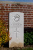 Headstone of Corporal Leslie Andres Burton (24/704). Cross Roads Cemetery, France. New Zealand War Graves Trust (FREQ0014). CC BY-NC-ND 4.0.