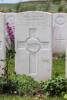 Headstone of Private Eugene Leo Courtney (12355). Dartmoor Cemetery, France. New Zealand War Graves Trust (FREY5072). CC BY-NC-ND 4.0.