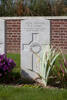 Headstone of Gunner Kenneth Richard James (35278). Grevillers British Cemetery, France. New Zealand War Graves Trust (FRHI7277). CC BY-NC-ND 4.0.