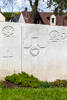 Headstone of Private Josiah Henry Rice (3/1419). Longuenesse (St. Omer) Souvenir Cemetery, France. New Zealand War Graves Trust (FRKD3358). CC BY-NC-ND 4.0.