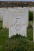 Headstone of Rifleman Douglas William Buckeridge (25/41). Achiet-Le-Grand Communal Cemetery Extension, France. New Zealand War Graves Trust  (FRAD2582). CC BY-NC-ND 4.0.