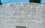 Headstone of Private Alan Greenhow (65514). Beaulencourt British Cemetery, France. New Zealand War Graves Trust  (FRBV2414). CC BY-NC-ND 4.0.