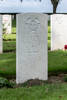 Headstone of Flying Officer Ronald Garland Blamires (J/6951). Bretteville-Sur-Laize Canadian War Cemetery, France. New Zealand War Graves Trust  (FRCV7797). CC BY-NC-ND 4.0.