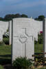Headstone of Rifleman Hubert Walter Burridge (75282). Cross Roads Cemetery, France. New Zealand War Graves Trust  (FREQ9970). CC BY-NC-ND 4.0.