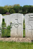 Headstone of Private Robert William Geisow (34852). Etaples Military Cemetery, France. New Zealand War Graves Trust  (FRGA4104). CC BY-NC-ND 4.0.