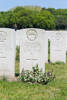 Headstone of Rifleman David Bevins (28466). Etaples Military Cemetery, France. New Zealand War Graves Trust  (FRGA4197). CC BY-NC-ND 4.0.