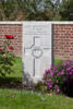 Headstone of Lieutenant Leonard Widlake Dean (2/438). Grevillers British Cemetery, France. New Zealand War Graves Trust  (FRHI7290). CC BY-NC-ND 4.0.