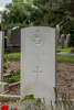 Headstone of Pilot Officer John Charles Mallon (42719). Guines Communal Cemetery, France. New Zealand War Graves Trust  (FRHO2584). CC BY-NC-ND 4.0.