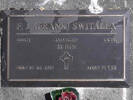Headstone of L/Cpl Francis James SWITALLA 444471. Greenpark RSA Cemetery, Dunedin City Council, Block 4A, Plot 1. Image kindly provided by Allan Steel CC-BY 4.0.