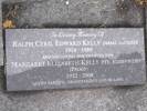 Headstone of Pte Ralph Cyril Edward KELLY 248641. Andersons Bay General Cemetery, Dunedin City Council, Block 21281. Image kindly provided by Allan Steel CC-BY 4.0.