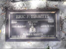 Headstone of S/Sgt Eric Francis TIBBITTS 20618. Andersons Bay RSA Cemetery, Dunedin City Council, Block 22A, Plot 15. Image kindly provided by Allan Steel CC-BY 4.0.